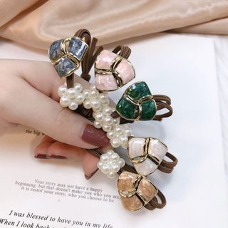 Com bo 10 Dây buộc  tóc hoa quả cute dễ thương