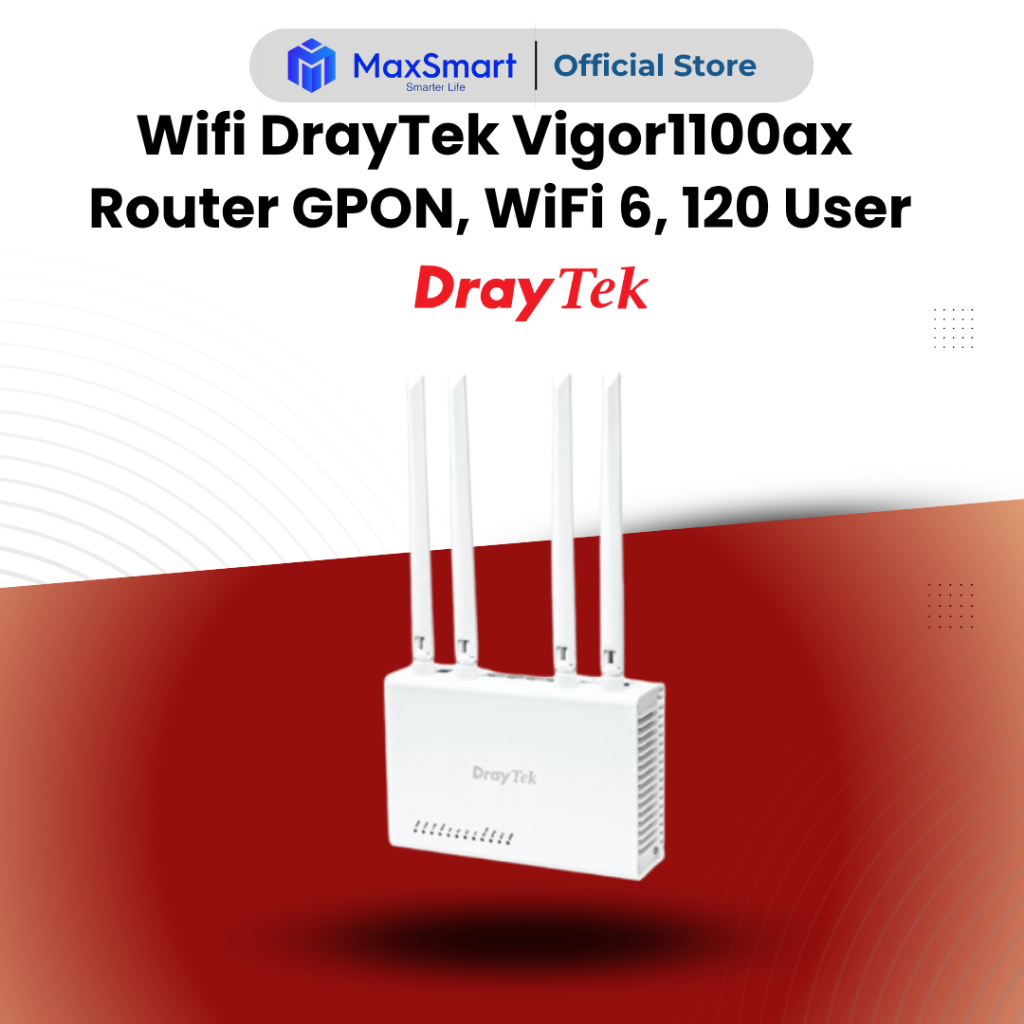 Wifi DrayTek Vigor1100ax – Router GPON, WiFi 6, 120 User