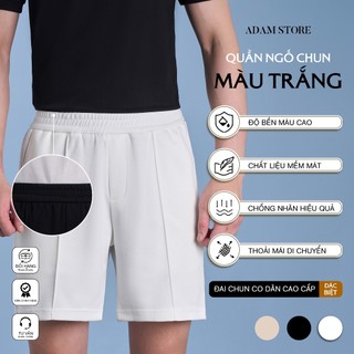 QUẦN NGỐ CHUN NAM ADAM STORE MÀU TRẮNG QNC010T THOẢI MÁI TRẺ TRUNG