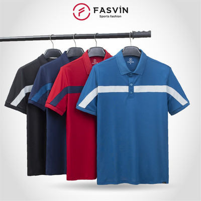 Áo Polo Thể Thao Nam Fasvin PL24626.HN Chất Liệu Vải Coolmax Co Giãn Thoáng Mát Thoải Mái