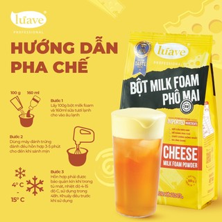 Bột Foam Phô Mai Luave gói 500g