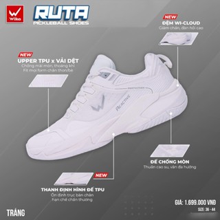 Giày Thi Đấu Pickleball Cầu Lông Chuyên Nghiệp Wika Ruta Quang Dương Nguyên Hộp Chính Hãng Nam Nữ Rẻ