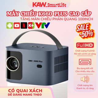 Máy Chiếu Mini K660Plus SWI Cao Cấp Độ Sáng Độ Nét Cao Chất Lượng FullHD Tự Động Lấy Nét Âm Thanh To