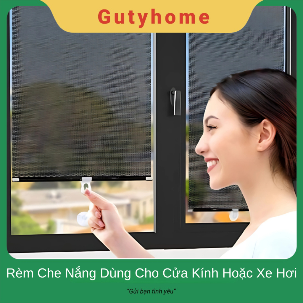 Rèm che nắng có miếng hít