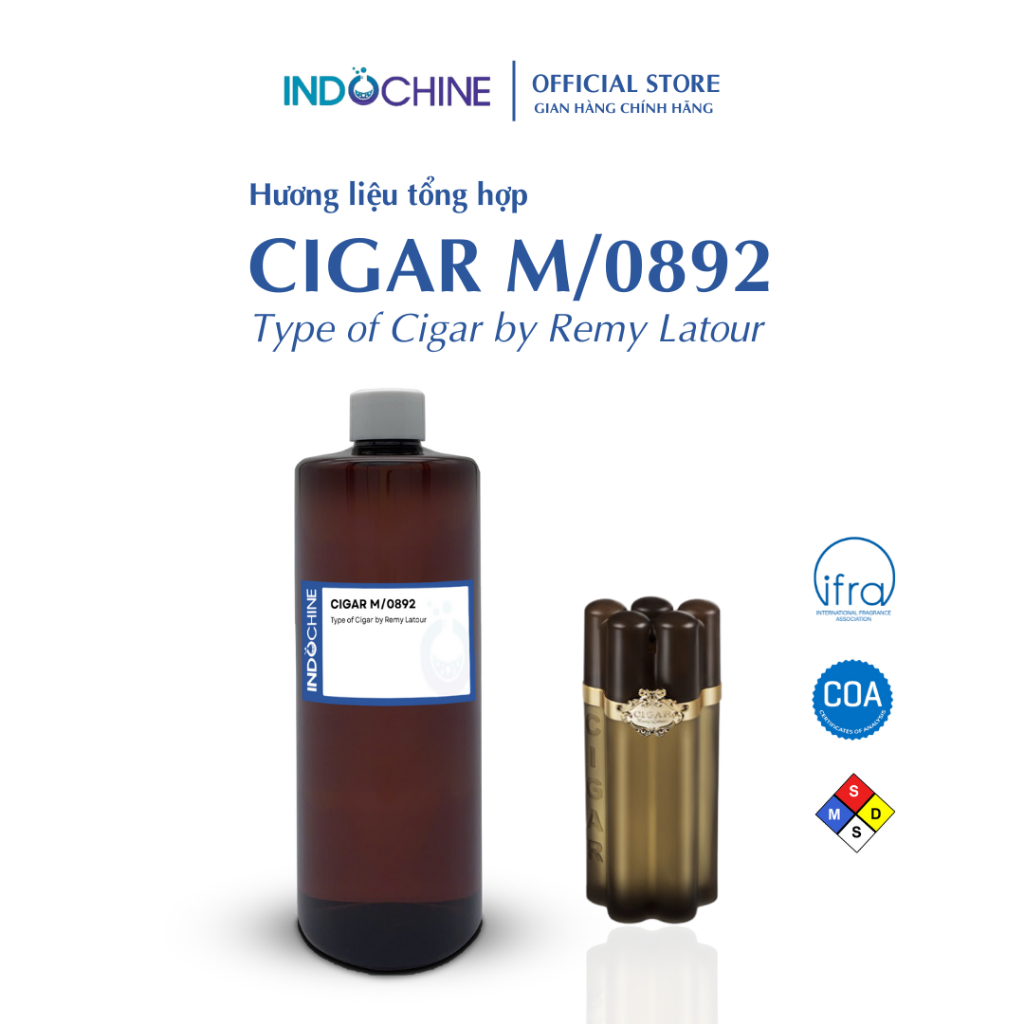 Hương liệu nước hoa CIGAR M/0892 100ml, 500ml - Type of Cigar by Remy Latour