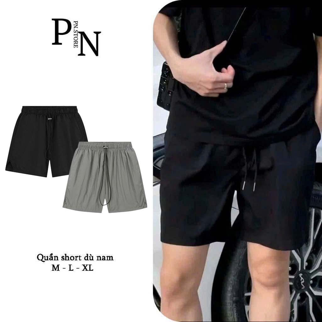 Quần Short Dù Nhăn PN STORE Dáng Suông Trên Gối QS09