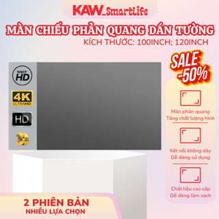 Màn Chiếu Treo Tường Phản Quang SWI Gấp Gọn Tăng Độ Sáng, Dễ Dàng Vệ Sinh Kích Thước 100Inch 120Inch