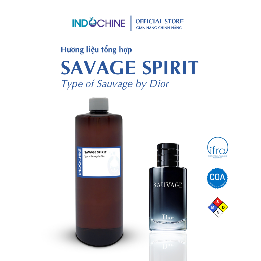 Hương liệu nước hoa SAVAGE SPIRIT 100ml, 500ml - Hương liệu tổng hợp