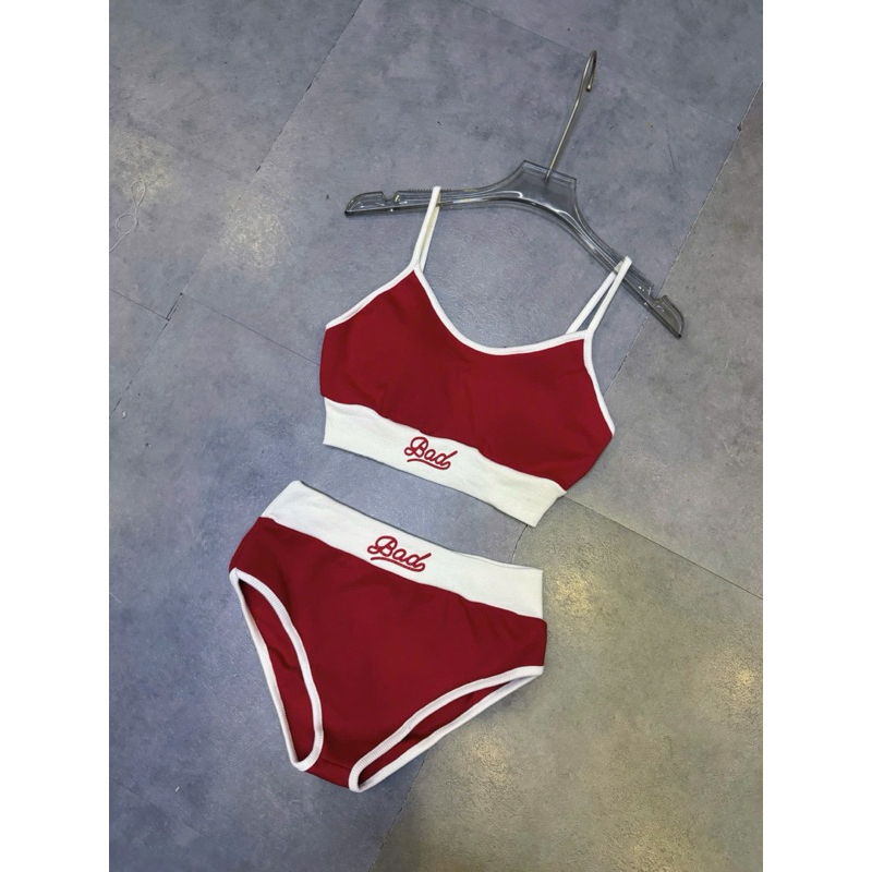 CÓ BIGSIZE Bikini Bad bikini 2 mảnh nữ có mút ngực sexy màu đỏ đồ bơi thể thao đồ hè đi biển nữ | BigBuy360 - bigbuy360.vn
