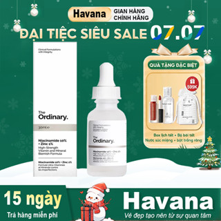 Tinh Chất The Ordinary Niacinamide 10% + Zinc 1% giảm mụn, mờ thâm, thu nhỏ lỗ chân lông hiệu quả