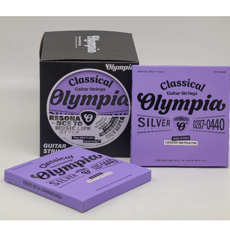 Chính hãng - Seri 2025 Dây đàn Olympia Performance Classic PPC2843NB và PPC2944HB Korea Black Nylon