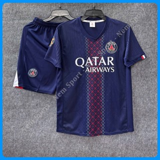 Quần Áo Bóng Đá CLB PSG Màu Xanh Đen 2025 - Chất Vải Thun Mè , Nhận In Tên Số