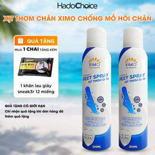 Xịt thơm chân xịt khử mùi hôi chân XIMO lưu hương thơm, Xịt thơm giày khử mùi giày chống hôi chân