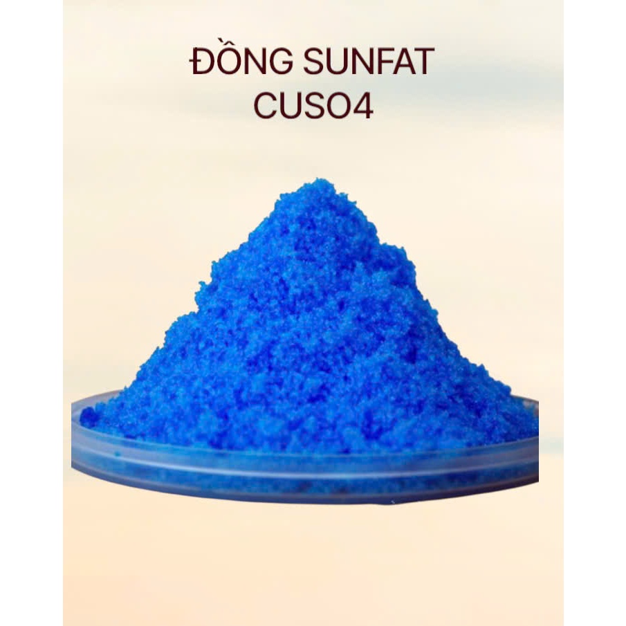 ```Đồng nuôi tinh thể - Tinh thể Đồng (II) Sulfate (CuSO4) - Sản phẩm 500gr chất lượng cao```