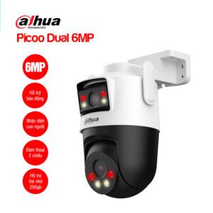Camera Dahua 2 ống kính ngoài trời DH-P3D/P5D, đèn LED, Đàm thoại 2 chiều, còi hú, phát hiện thông minh, Bảo hành 2 năm