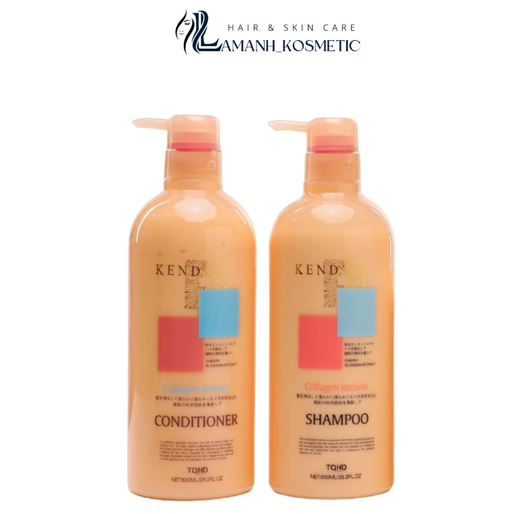 Cặp dầu gội xả dưỡng sinh cao cấp giảm rụng tóc hỗ trợ mọc tóc Kendy 800ml