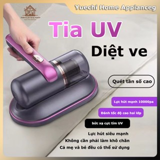 Máy Hút Bụi Giường Nệm Cầm Tay Mini Không Dây Có Đèn UV, Hút Giường Nệm Sofa Quần Áo Đa Năng
