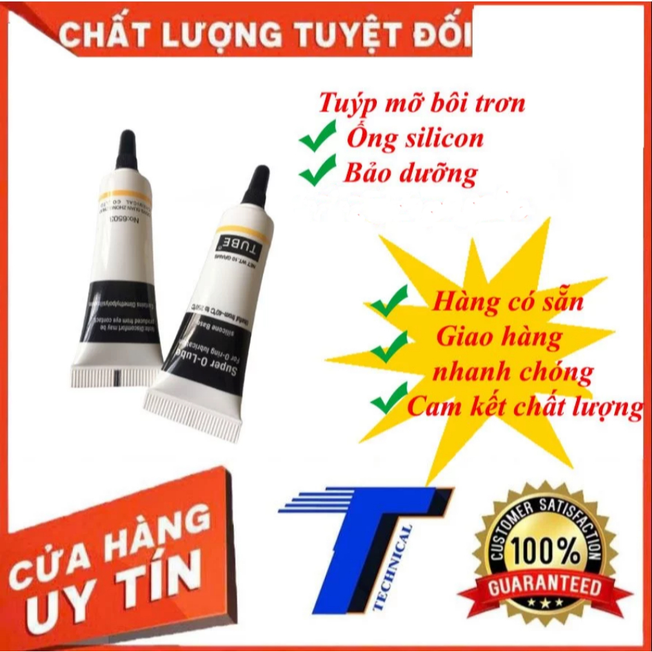 Ống mỡ bôi trơn silicon 10g - Mỡ bôi trơn bảo dưỡng, làm kín ron, chống ma sát