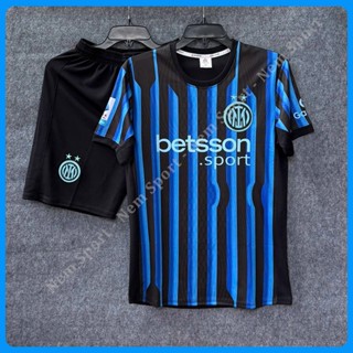 Quần Áo Bóng Đá CLB INTER MILA Màu Xanh Đen 2025 - Chất Vải Thun Mè , Nhận In Tên Số