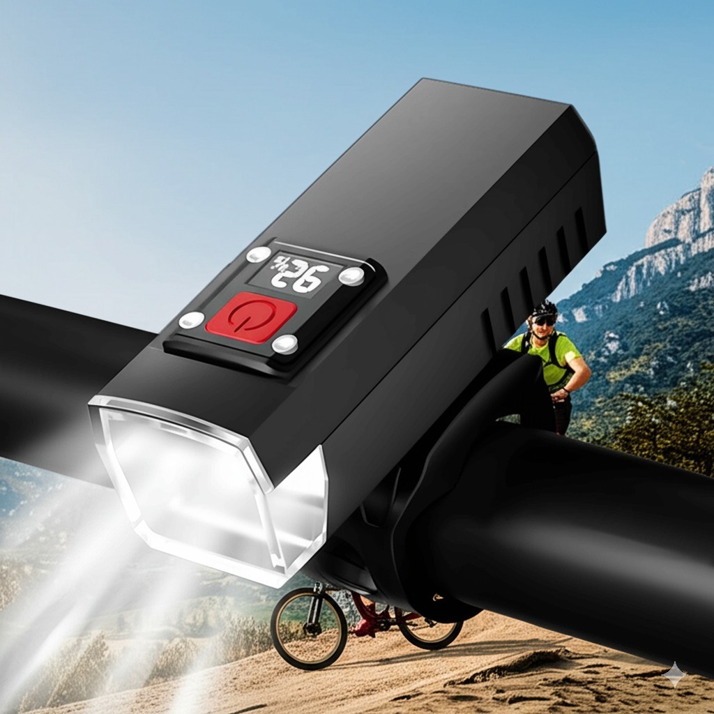 Bộ đèn xe đạp LED USB có thể sạc lại Đèn pha xe đạp leo núi chống nước Đèn pha xe đạp Cảnh báo phía trước Xe đạp Accesso