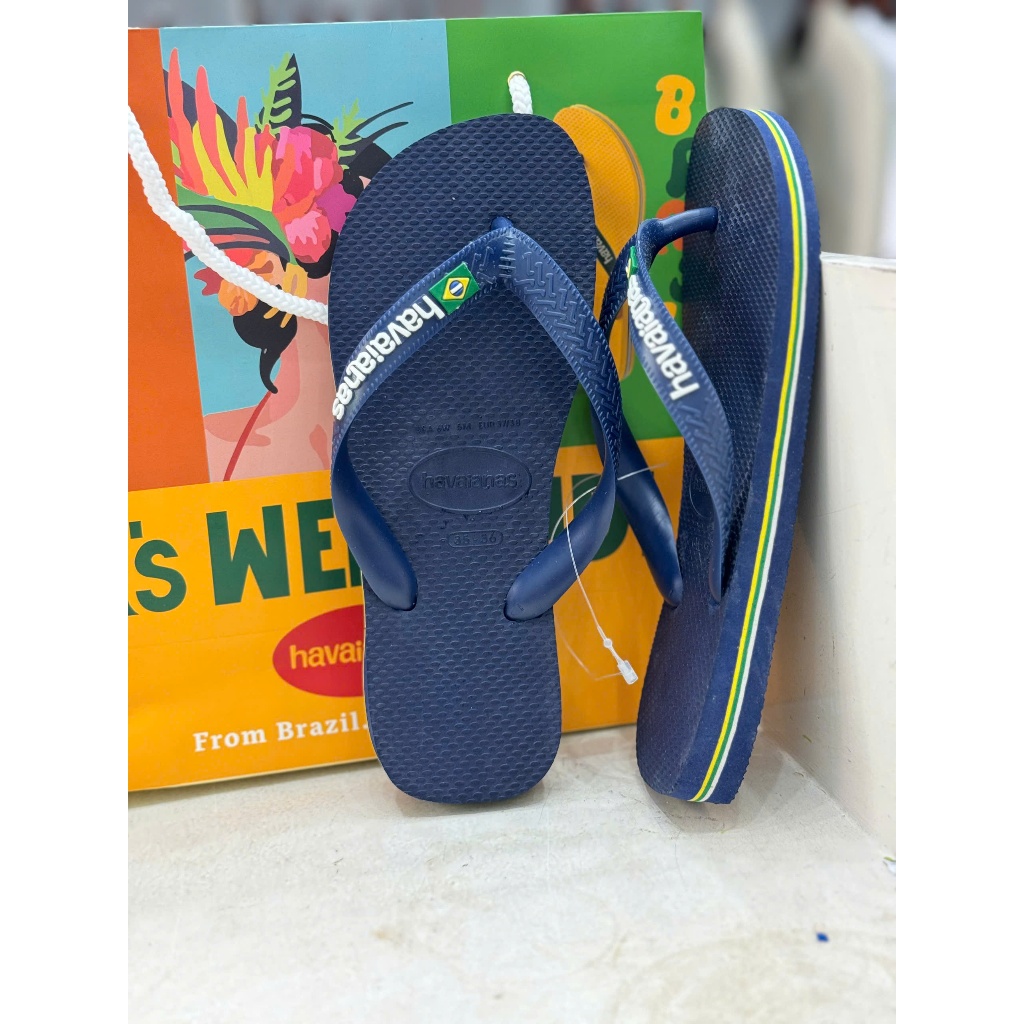 Dép Kẹp Nam Bra Logo Các Màu Havaianas  Chính Hãng -Dép Tông Đi Biển Nam