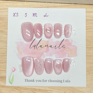   NAILBOX  M219  Nailbox thiết kế móng úp mắt mèo ánh trăng trái tim nơ xinh học sinh dễ thương 