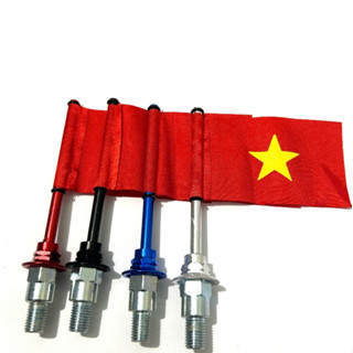 Ốc chân gương zen 10li hình lá cờ Việt Nam gắn mọi loại xe máy