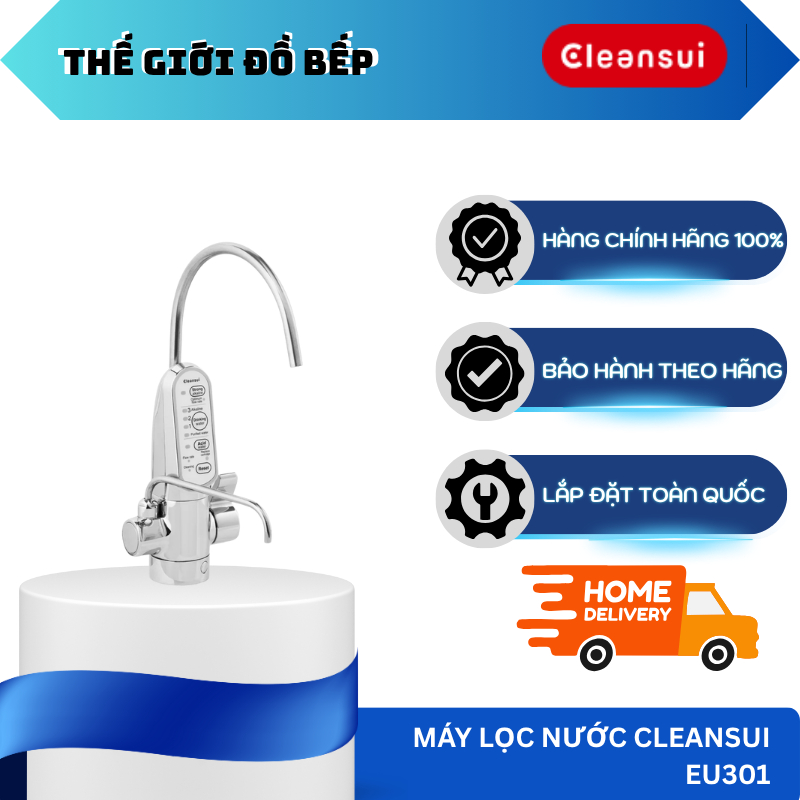 Máy lọc nước tạo Ion kiềm Cleansui EU301 Hàng chính hãng - TGB
