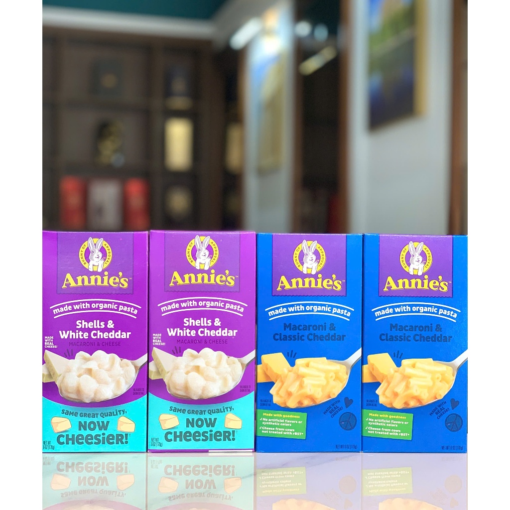 Nui Hữu Cơ Với Phomai Cheddar Annie's 170g