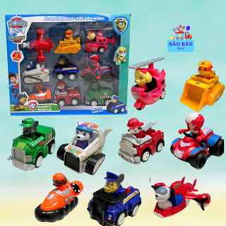 Đồ Chơi Biệt Đội 9 Xe Chó Cứu Hộ Paw Patrol Chạy Đà, Hộp 9 Nhân Vật Chó Cứu Hộ Cho Bé Yêu