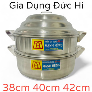  Nồi Hấp 2 Tầng Cao Cấp Mạnh Hùng Size 38cm 40cm 42cm - Xửng Hấp 30cm 34cm 38cm 40cm 42cm Nồi Hấp 