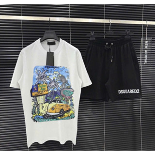 Bộ Quần Áo DSQ Ô Tô Cây Dừa 022 Phối Quần DsQ Giá Rẻ Vô Địcg,Chất Liệu Vải Mềm Mịm THoáng Mát