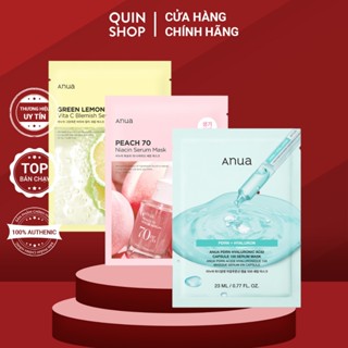  Mặt Nạ Giấy Dưỡng Ẩm Sáng Da Mờ Thâm Anua Peach 70 Niacin Green Lemon Vita C Blemish PDRN Hyaluronic Acid Mask 