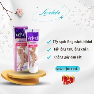 Kem tẩy lông VELVET triệt lông vĩnh viễn vùng kín nách tay chân bikini an toàn cam kết k đau ráT
