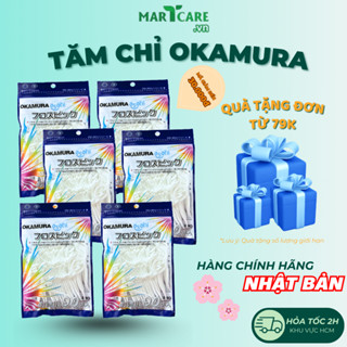 [COMBO 6 BỊCH] Tăm Chỉ Nha Khoa Okamura Nhật Bản Tăm Chỉ Xỉa Răng Làm Sạch An Toàn (Loại90c)