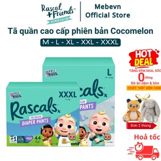 Tã quần cho bé Rascal and Friends Cocomelon bỉm cho bé cao cấp New Zealand thấm hút đến 12 tiếng