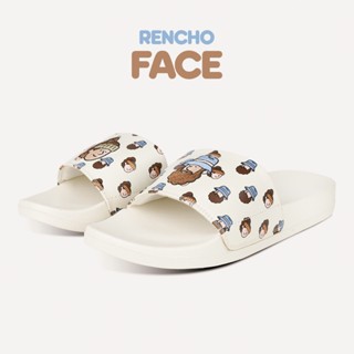 Dép nam nữ quai ngang cao cấp RENCHO FACE cao 2.5cm