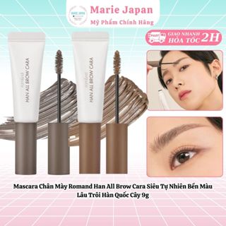 Mascara Chân Mày Romand Han All Brow Cara Siêu Tự Nhiên Bền Màu Lâu Trôi Hàn Quốc Cây 9g