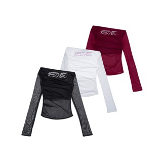 ÁO TAY DÀI LƯỚI TRỄ VAI ISME MESH TOP BASIC LOGO
