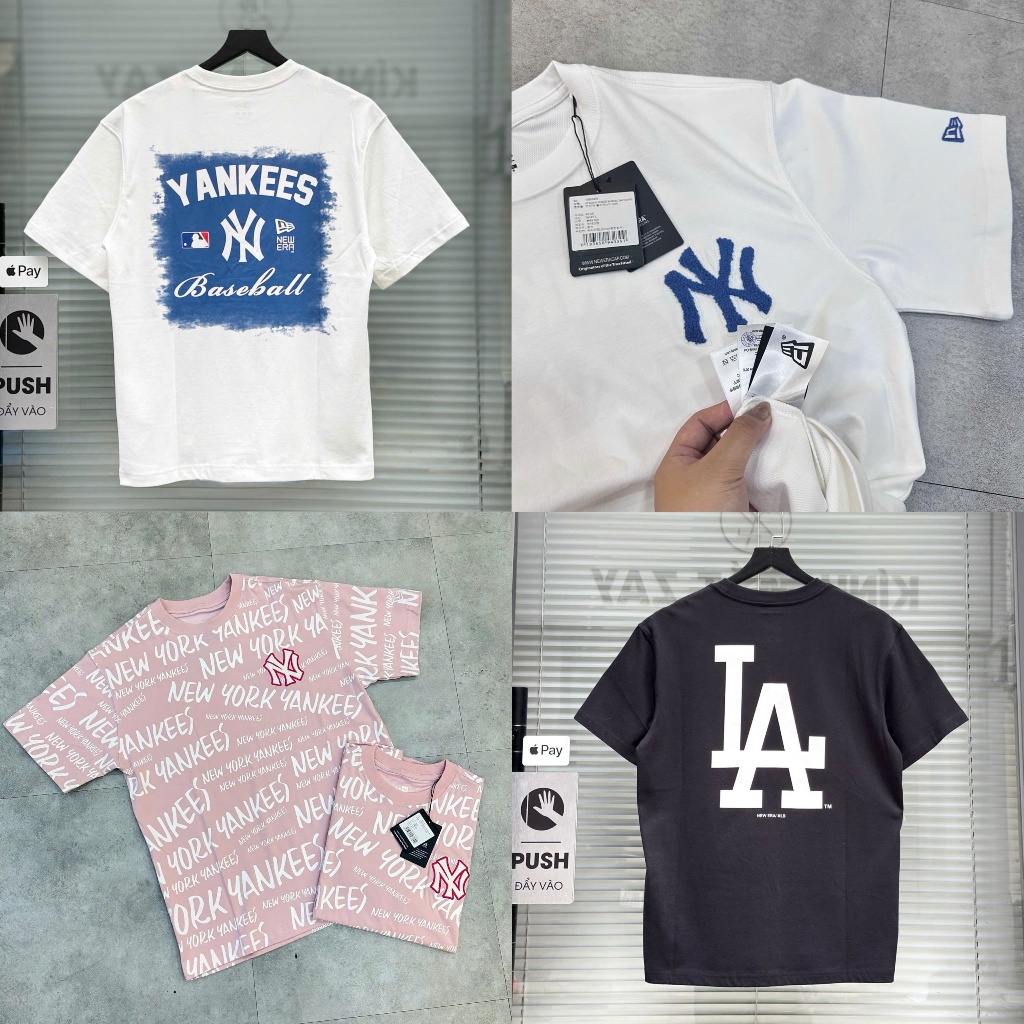 [CHÍNH HÃNG 💯] Áo Thun New Era x MLB BASEBALL TRẮNG 13865455* Áo New Era MLB CHÍNH HÃNG FULL TAG
