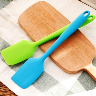 Phới dẹt silicon màu, spatula dẹt trộn bột, phết bánh kem trang trí (MS 124)