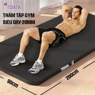  Thảm tập gym siêu dày 20mm tại nhà chống trơn trượt shop TIDATA 