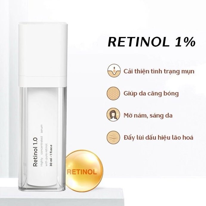 Kem dưỡng giảm sắc tố và lão hóa da Fusion Meso Retinol 1.0 30ml