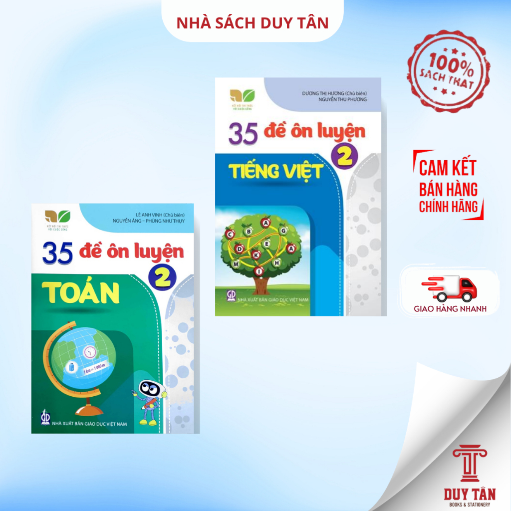 Sách - 35 Đề ôn luyện Toán + Tiếng Việt lớp 2 - Kết nối tri thức - NXB Giáo Dục