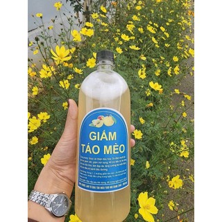 Giấm Táo Mèo Hữu Cơ, Nguyên Liệu Hoàn toàn từ Thiên Nhiên,  Có lợi Sức Khỏe, giảm cân, giảm mỡ ( chai 1 lit)