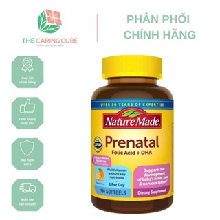 Viên Uống Bổ Cho Bà Bầu Nature Made Prenatal Multi DHA - Mẫu Mới (Hàng chính hãng)_The Caring Cube