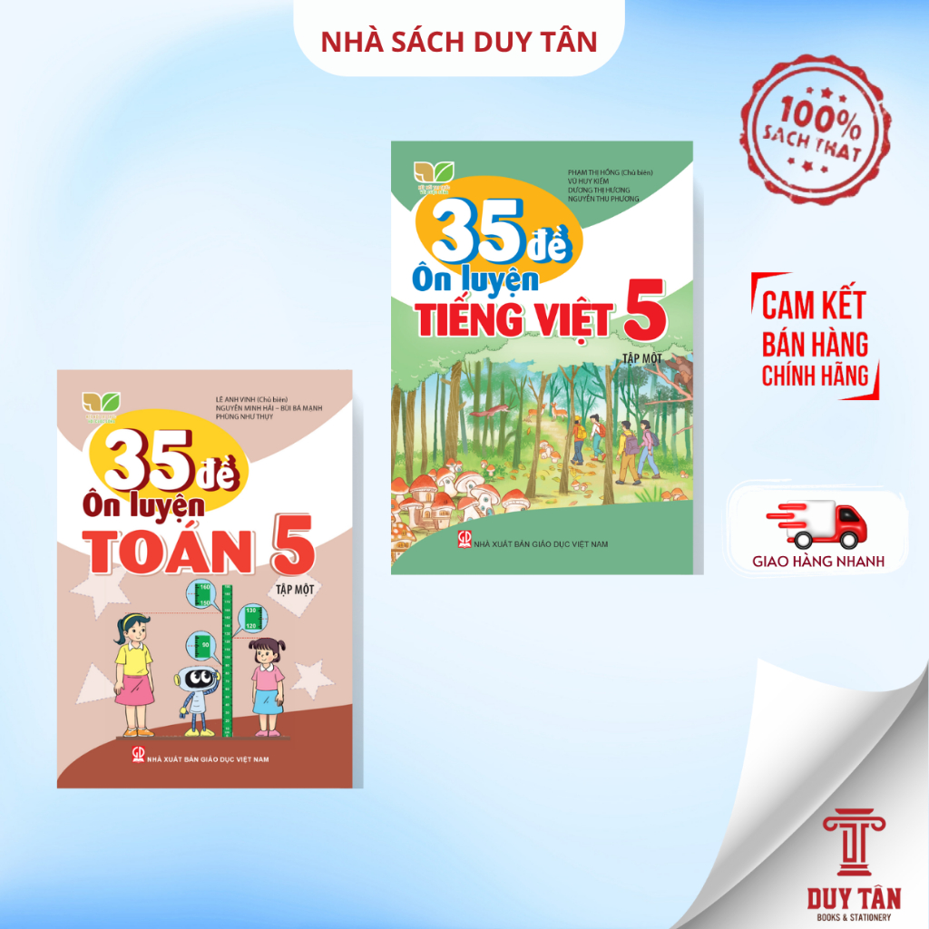 Sách - 35 Đề ôn luyện Toán + Tiếng Việt lớp 5 - Kết nối tri thức - NXB Giáo Dục