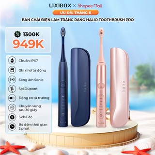 Bàn Chải Điện Làm Trắng Răng Halio Sonic Whitening Electric Toothbrush PRO Kèm Hộp Đựng