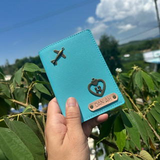 Vỏ bọc Passport khắc tên handmade
