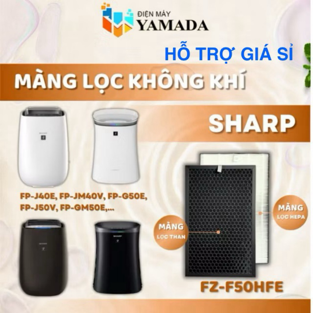 Màng lọc không khí Sharp: FP-J50V, FP-GM50E, FP-FM40, FP-J40E, FP-JM40V, FP-G50E,…